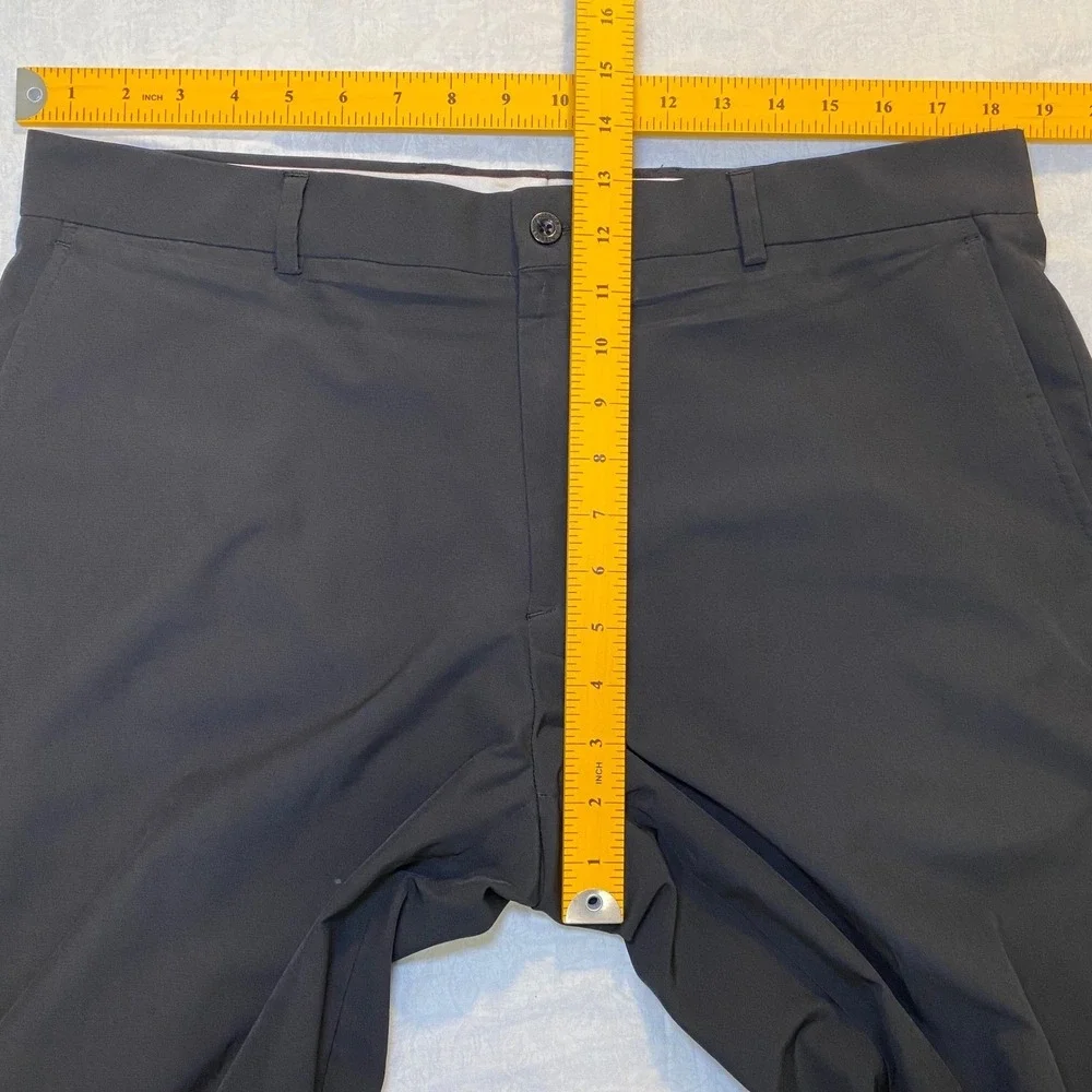 Slazenger Golf Performance Pants Men's‎ 36x32 Black Stretch Flat Front